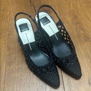 Dolce Vita Black Woven Women's Shoes